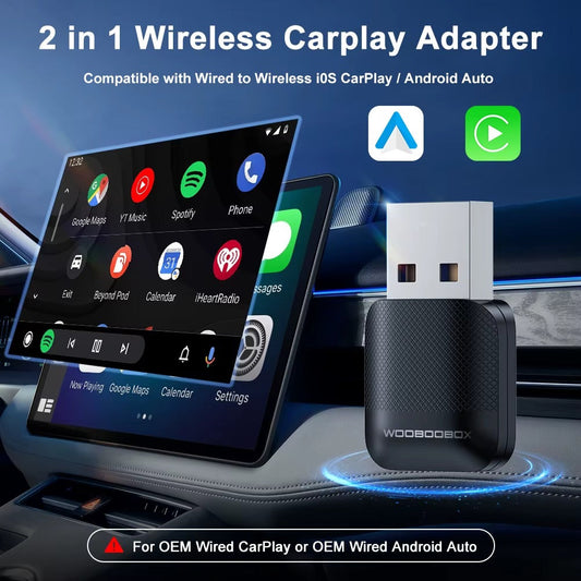 Plug and Play Universal Wireless Car Play/Android 2in1 Utoerface Smart Multimedia CarPlay for Original Car Wired Carplay