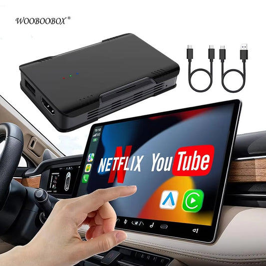 Mazda Q4W-HD Auto Electronics 2012 Pilot Wireless Carplay & Android Auto Adapter with Ai Box Plug N Play Multimedia Player
