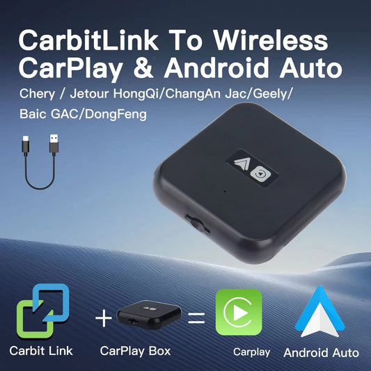 Ncp0036 Ncp0039 Carbit link 6.0 Smartlink Phonelink - Adaptador Carbit Link Wireless Carplay for apple Li Car Geely Gx3 Atlas Pro