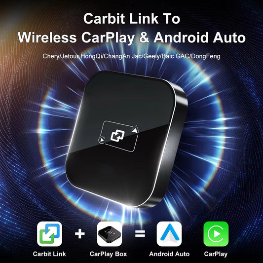 Carbit link Easy Connection to Carplay Box Carbit Link to Wireless Car Play Device and Android Auto Adaptador Baic X55 Jac S7