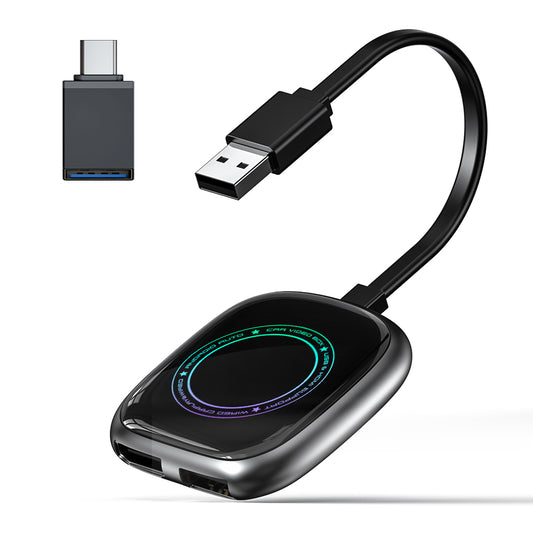 Universal Portable Carplay Ai Streaming TV Magic Box Youtube Netflix Wireless Carplay Android Automatic Adapter for apple W206