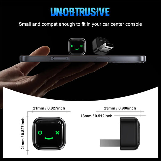 Mini Wired to Wireless Carplay Android Auto Adapter Linux Small 2 in 1 Usb 2025 Para Mgzs2021 for apple Ios Car Mercedes toyota