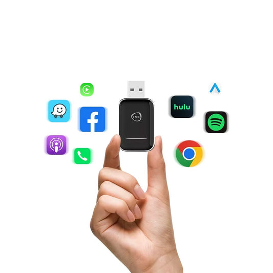 OEM ODM 2 in 1 Mini Wired to Wireless Carplay Adapter Usb Type C Android Auto Dongle Car Play Converter for Apple