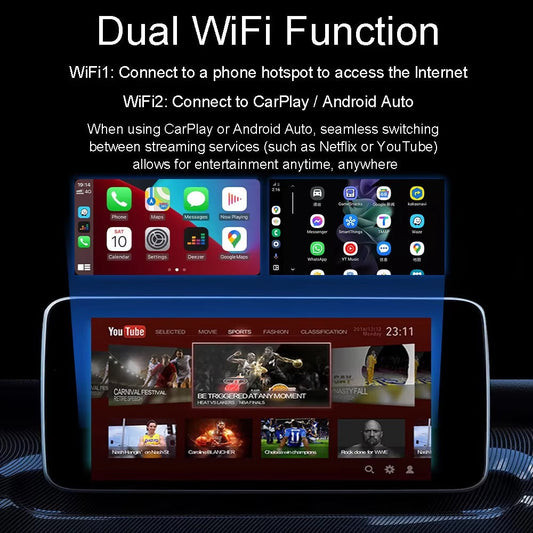 Newest Model Carplay Android Video Box 12 4+32GB with Youtube and Netflix Software