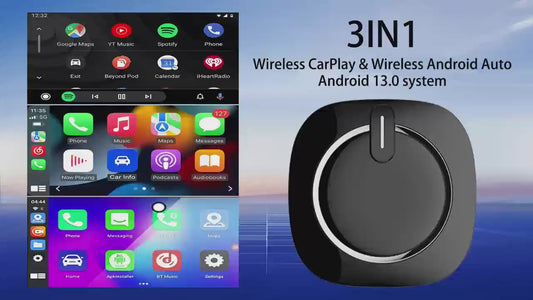 6225 Carplay Ai Box 3 in 1 Car Video Multi Media Car Play Upgrade Retrofit-kit for Android Auto 13 Tf Sim Card Slot apple