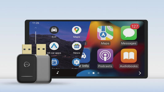 2-in-1 Mini Carplay Adapter OEM ODM USB Wired Wireless Android Auto Dongle Compatible Both Apple Apple Car Play