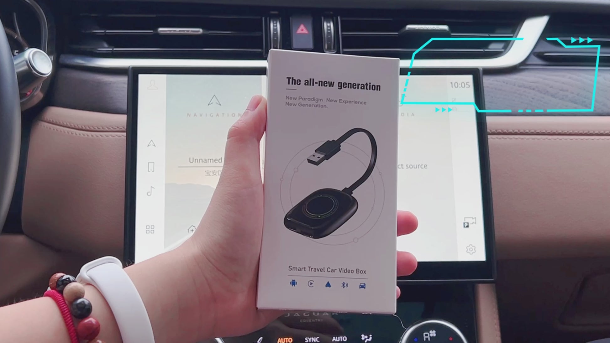 Universal Portable Carplay Ai Streaming TV Magic Box Youtube Netflix Wireless Carplay Android Automatic Adapter for apple W206
