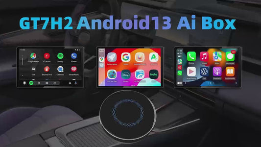 Portable Carplay AI Box with Android 13 System Wireless Smart Media for Auto 128GB ROM and 8GB RAM